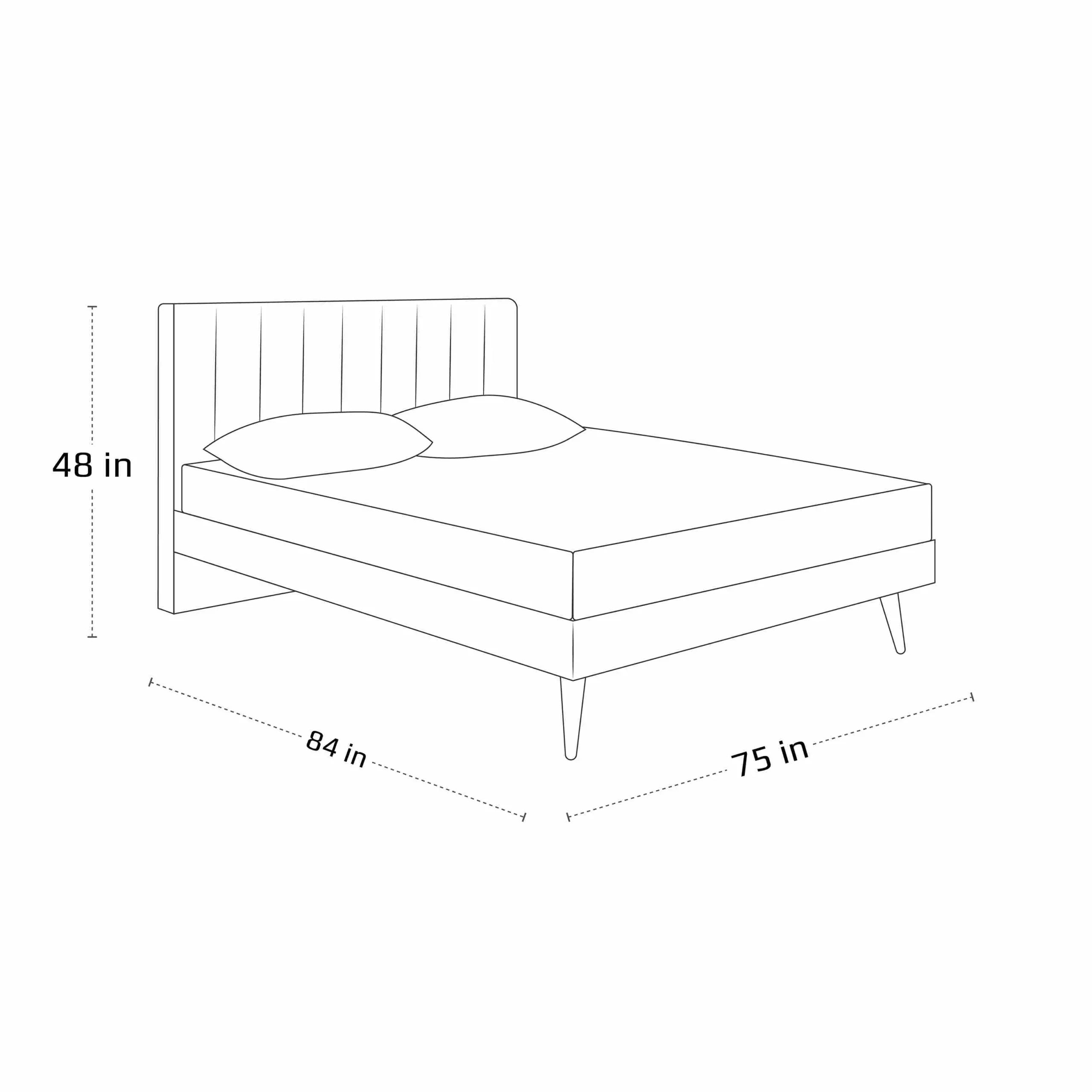 Andore Double Bed with Side Tables