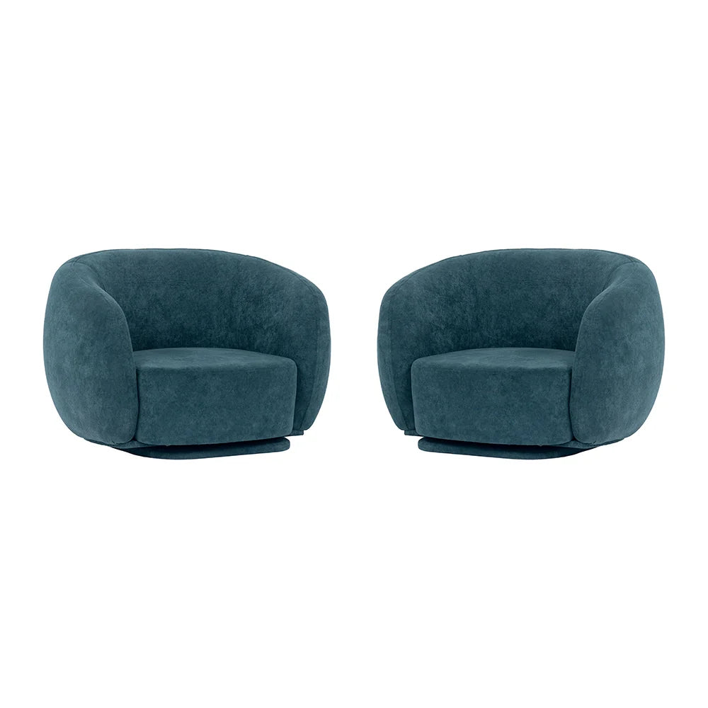 Bella Accent Chair Set (Revolving)