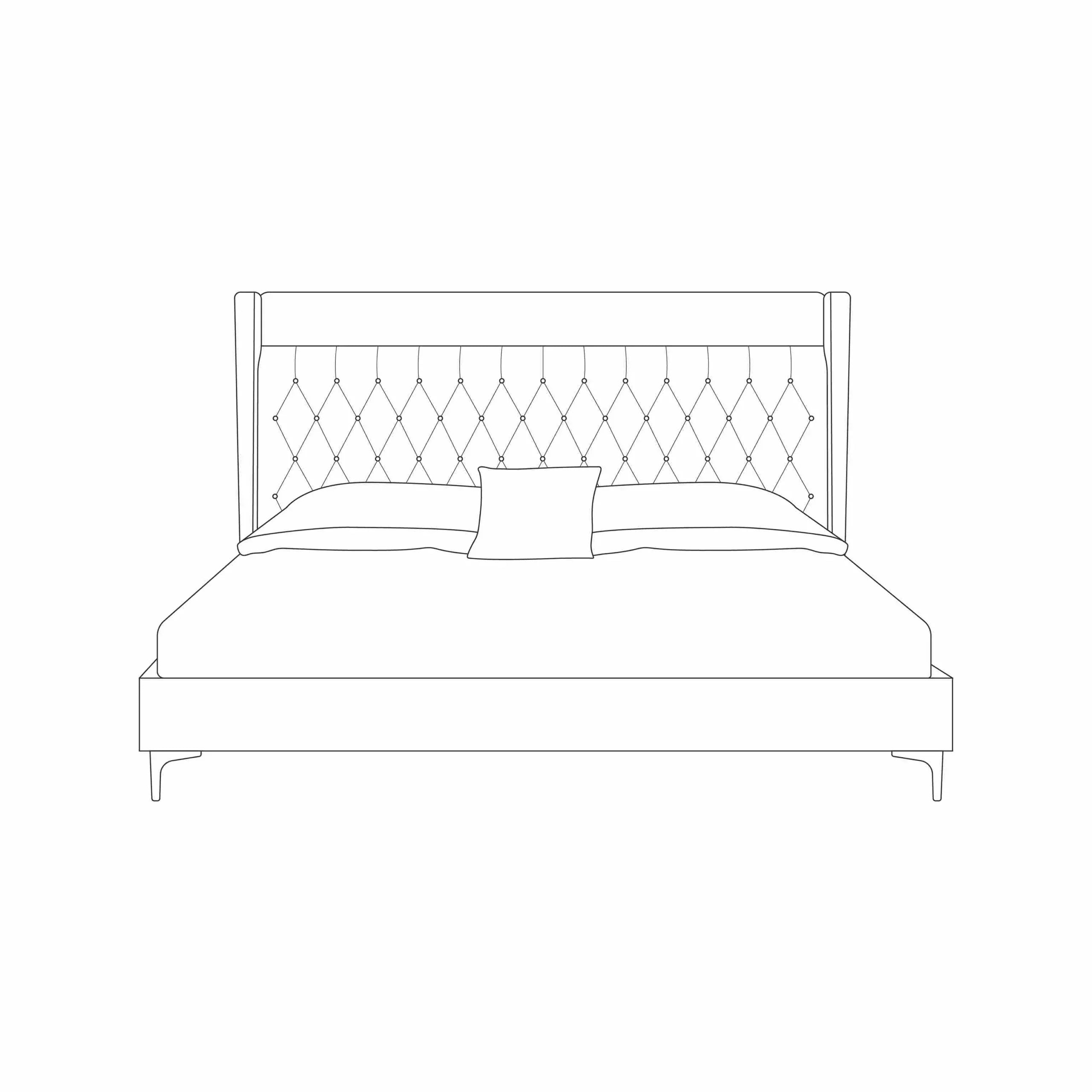 Campton Bed with Side Tables
