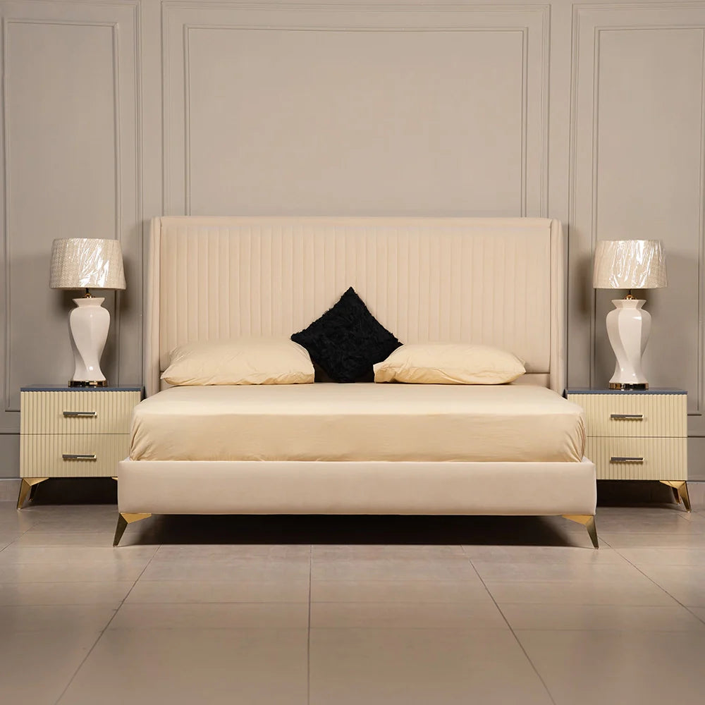 Evelyn Bed with Side Tables