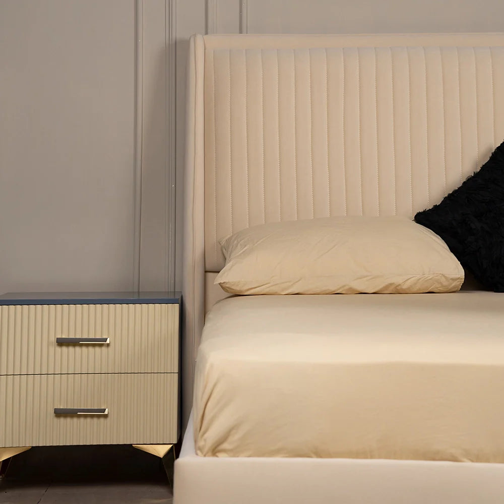 Evelyn Bed with Side Tables