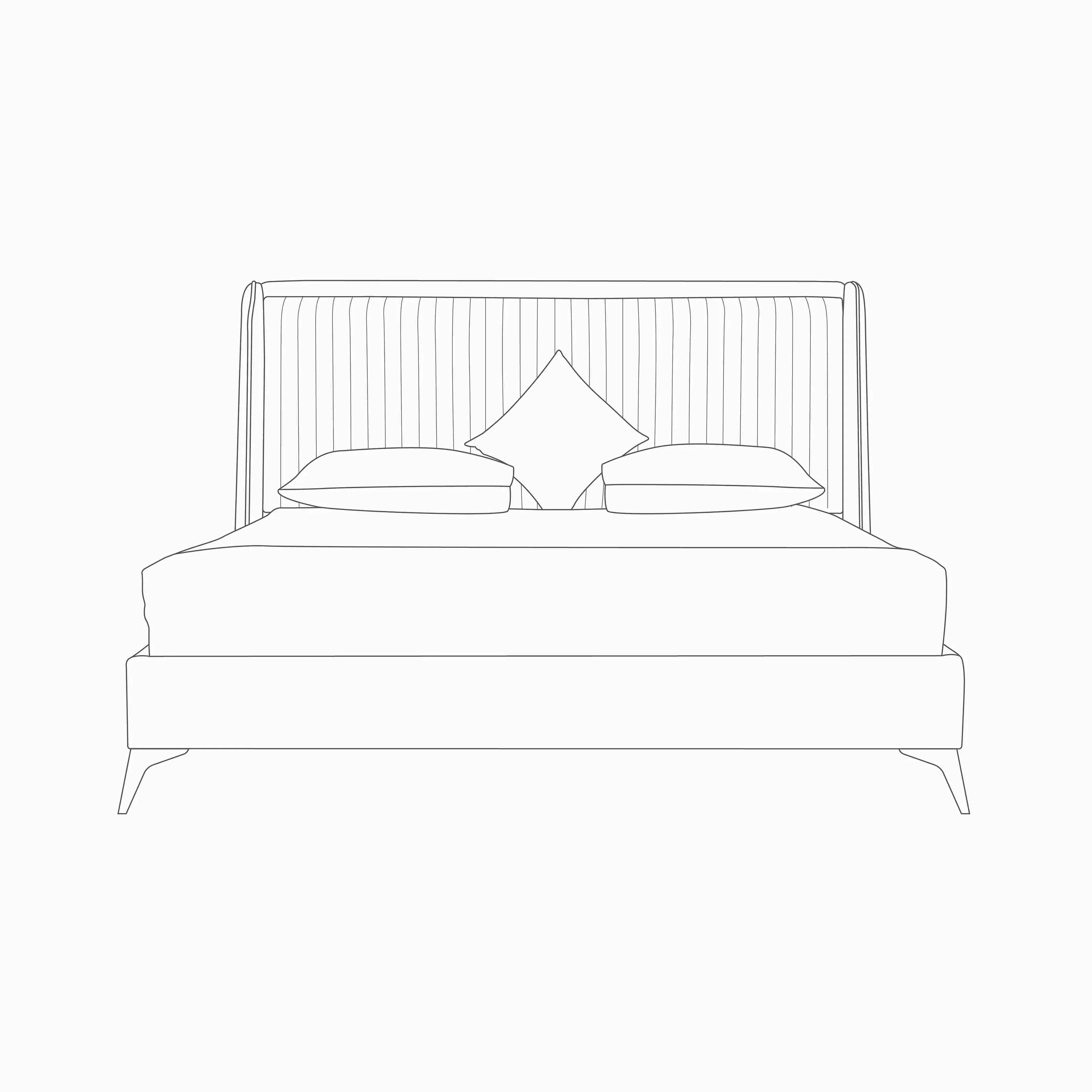 Evelyn Bed with Side Tables