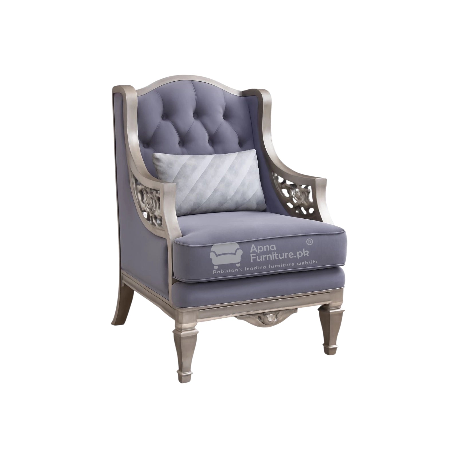 Nectar 6 Seater Solid Wood Sofa Set for Living Room and Drawing Room