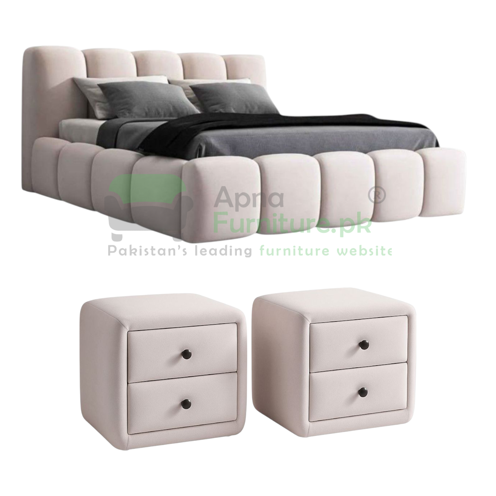 Fluffy Double Bed Set (5 Pieces)