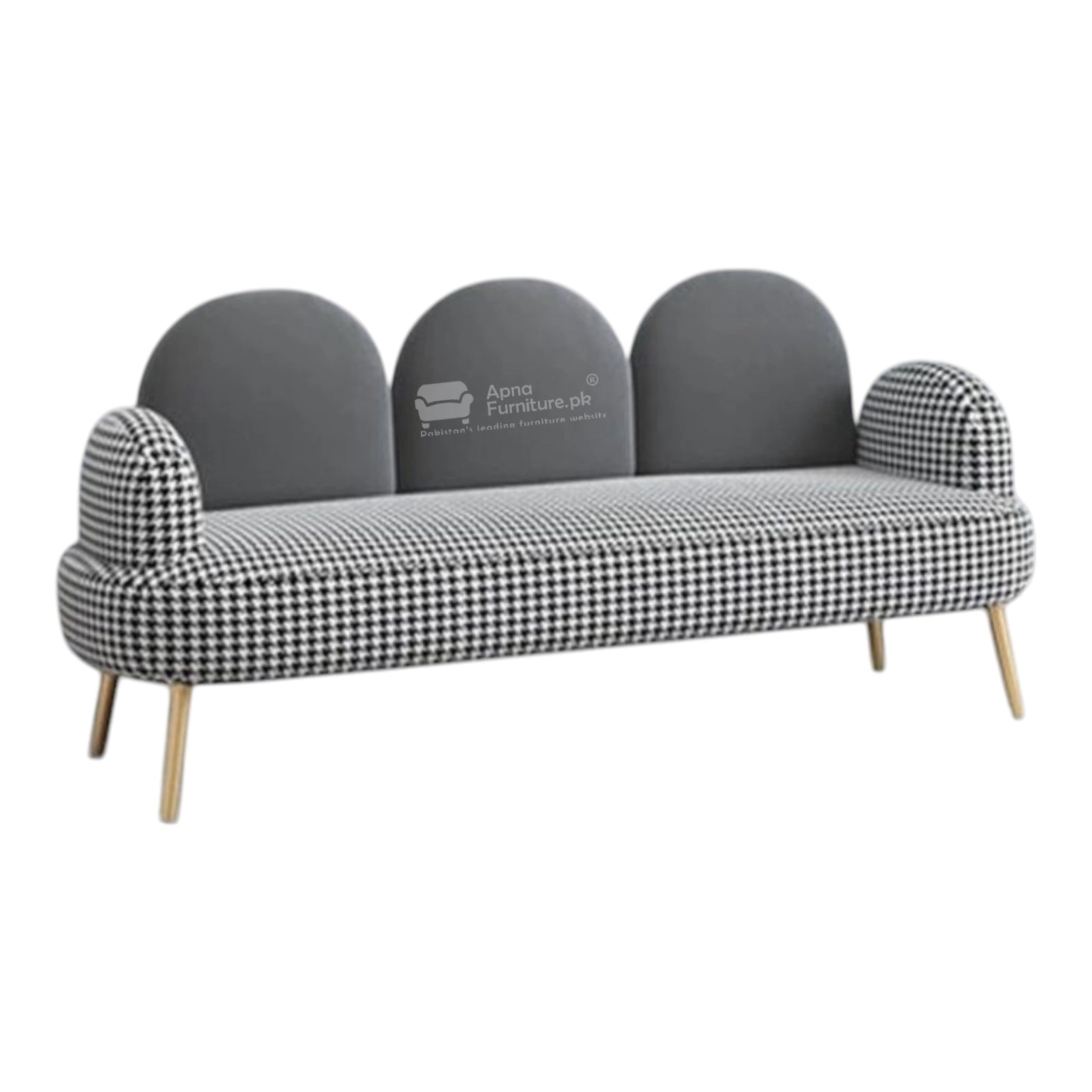 Yuno 6 seater sofa set in solid wood