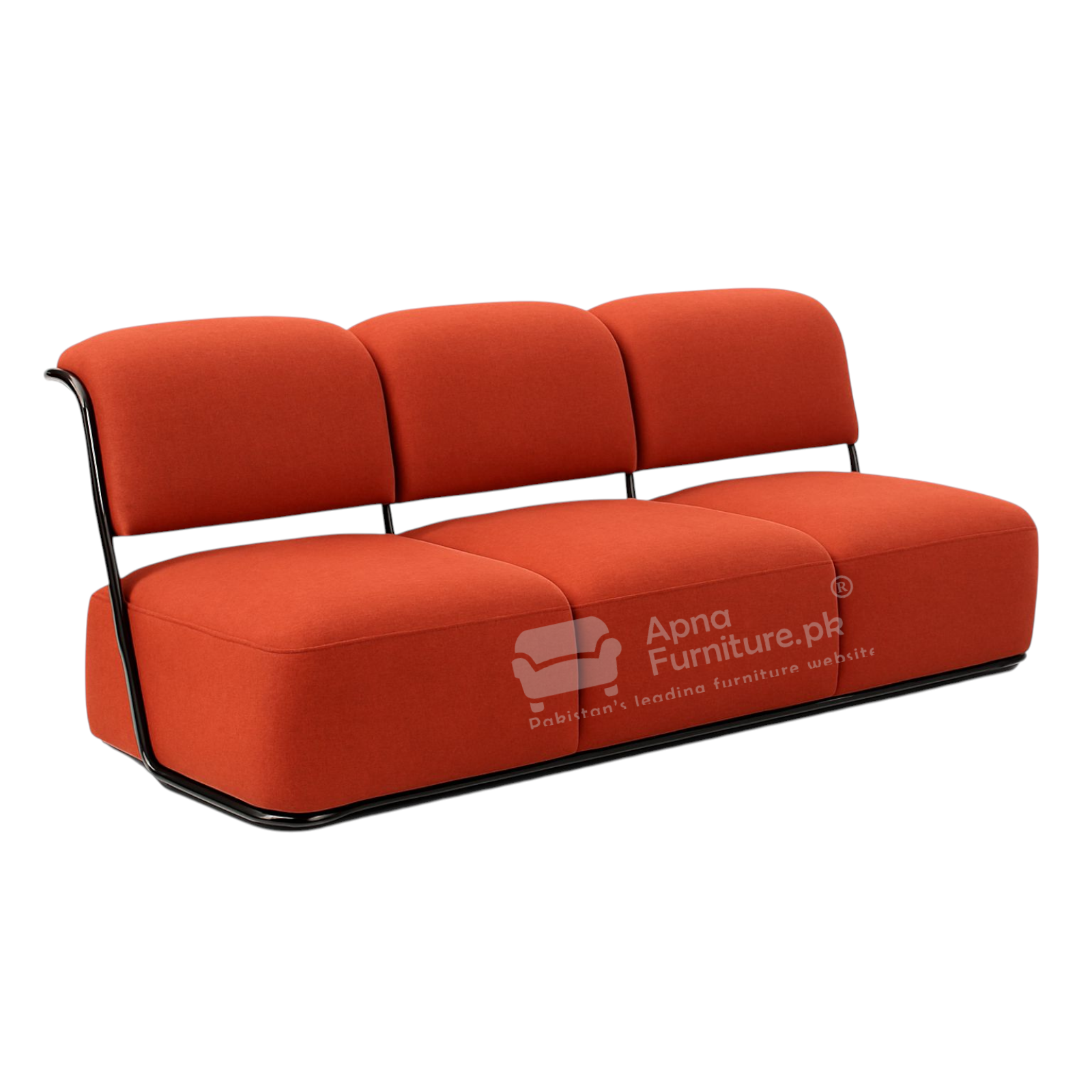Zuno 6 Seater Sofa Set Wood and Iron
