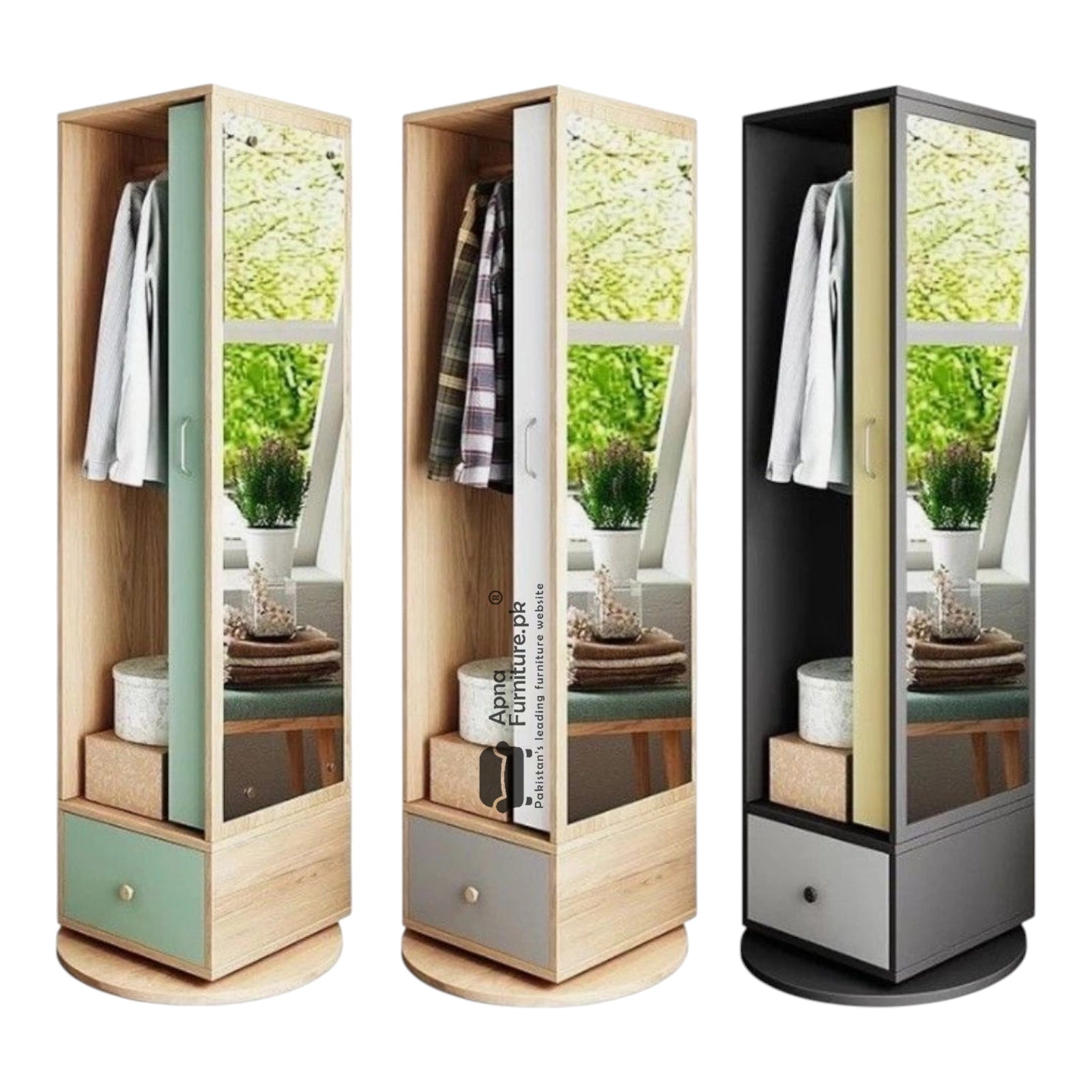 Vertex Revolving Floor Mirror