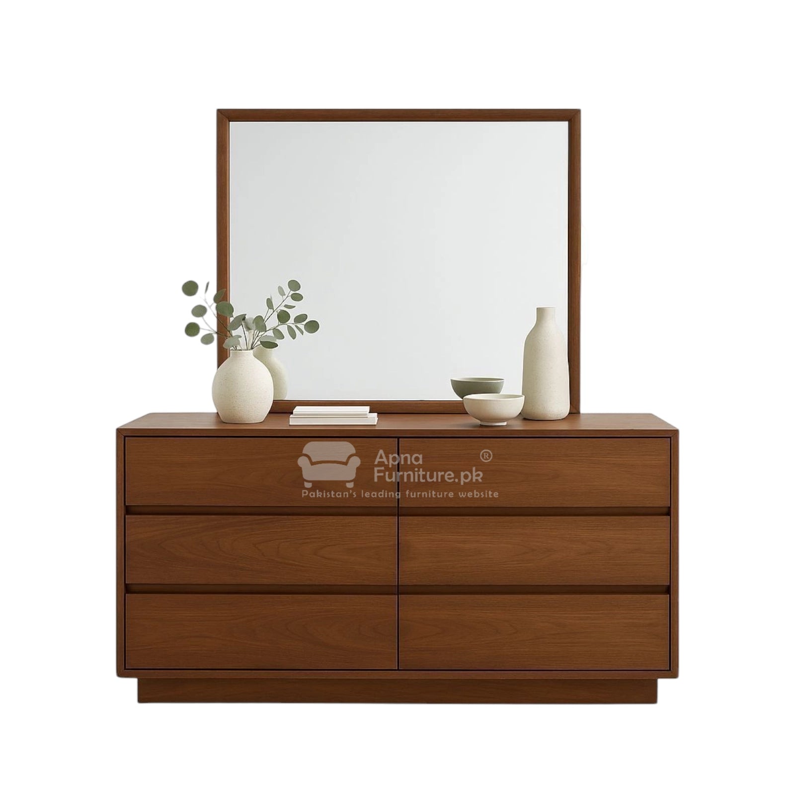 Matika Double Bed Set - 5 Piece - Sheesham Wood Veneer