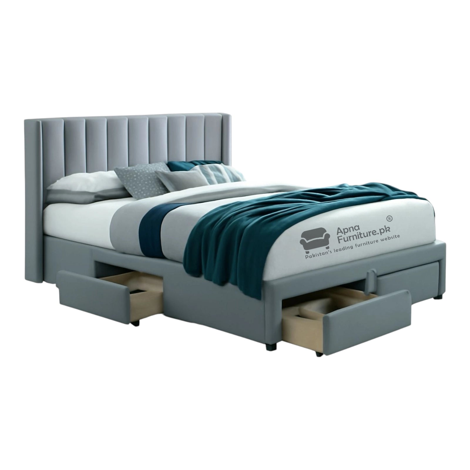 Mentos Bed Set - 5 piece - Fully Upholstered
