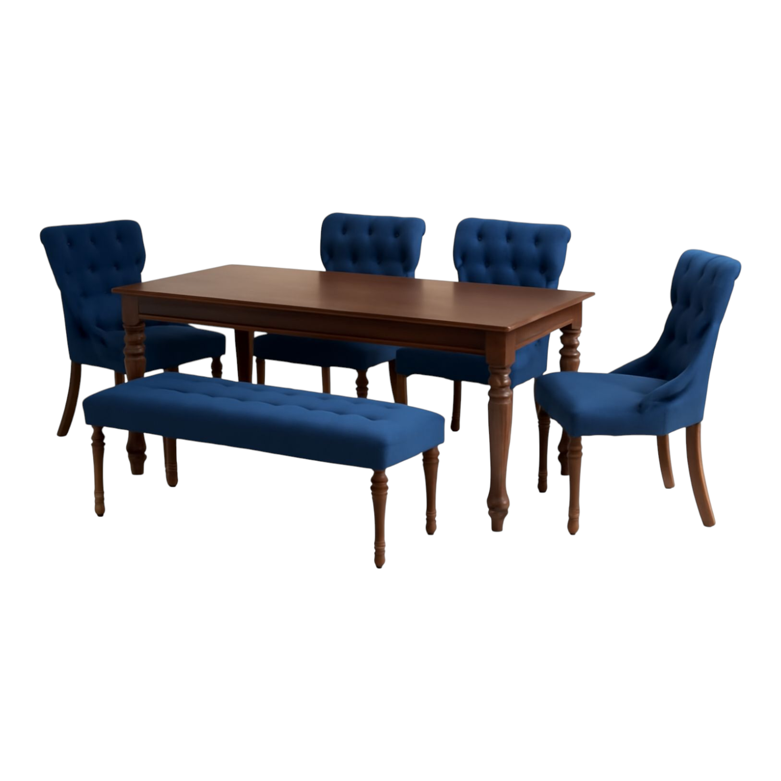 Bang 6 Seater Wooden Dining Table Set