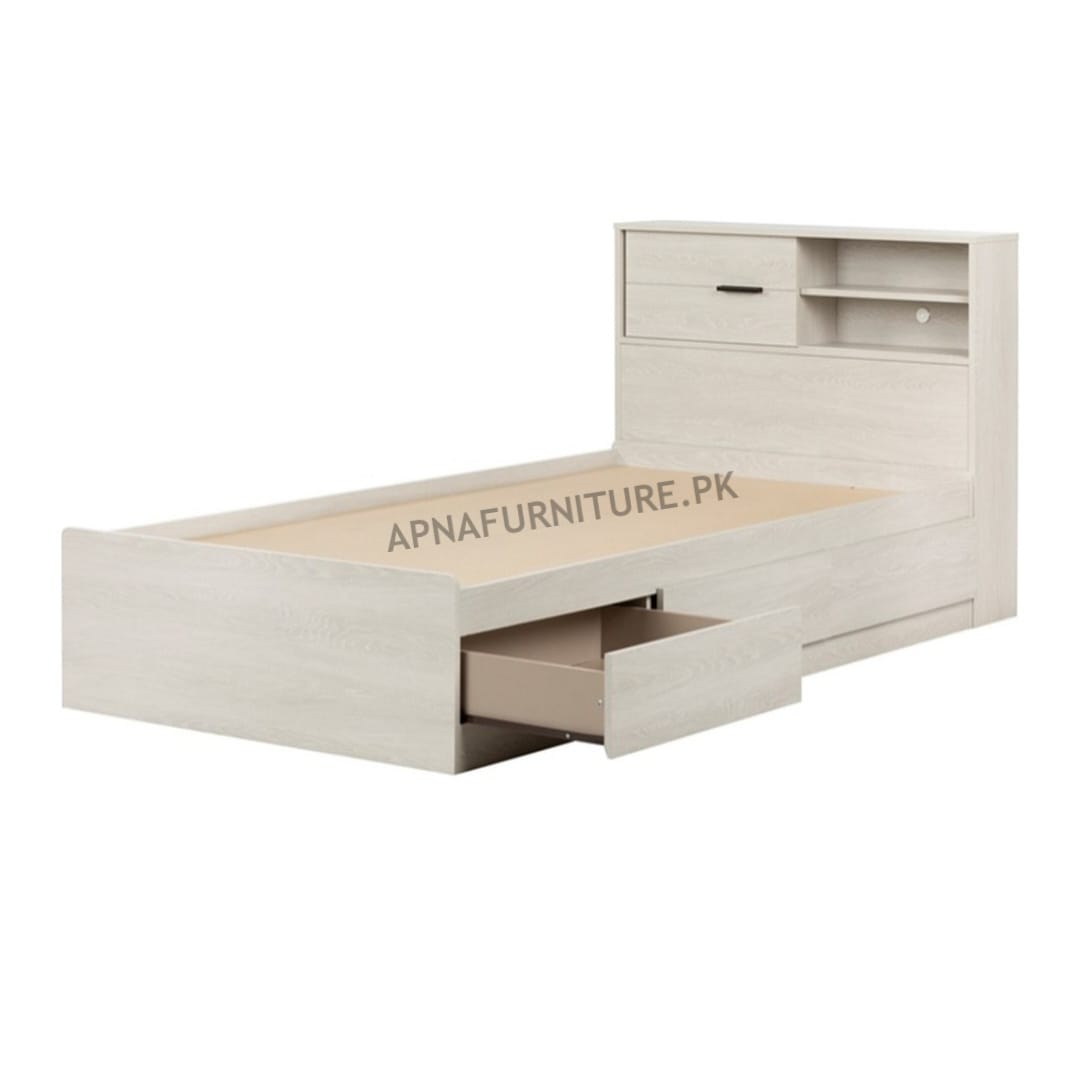 Vivian Single Bed With Storage Drawers