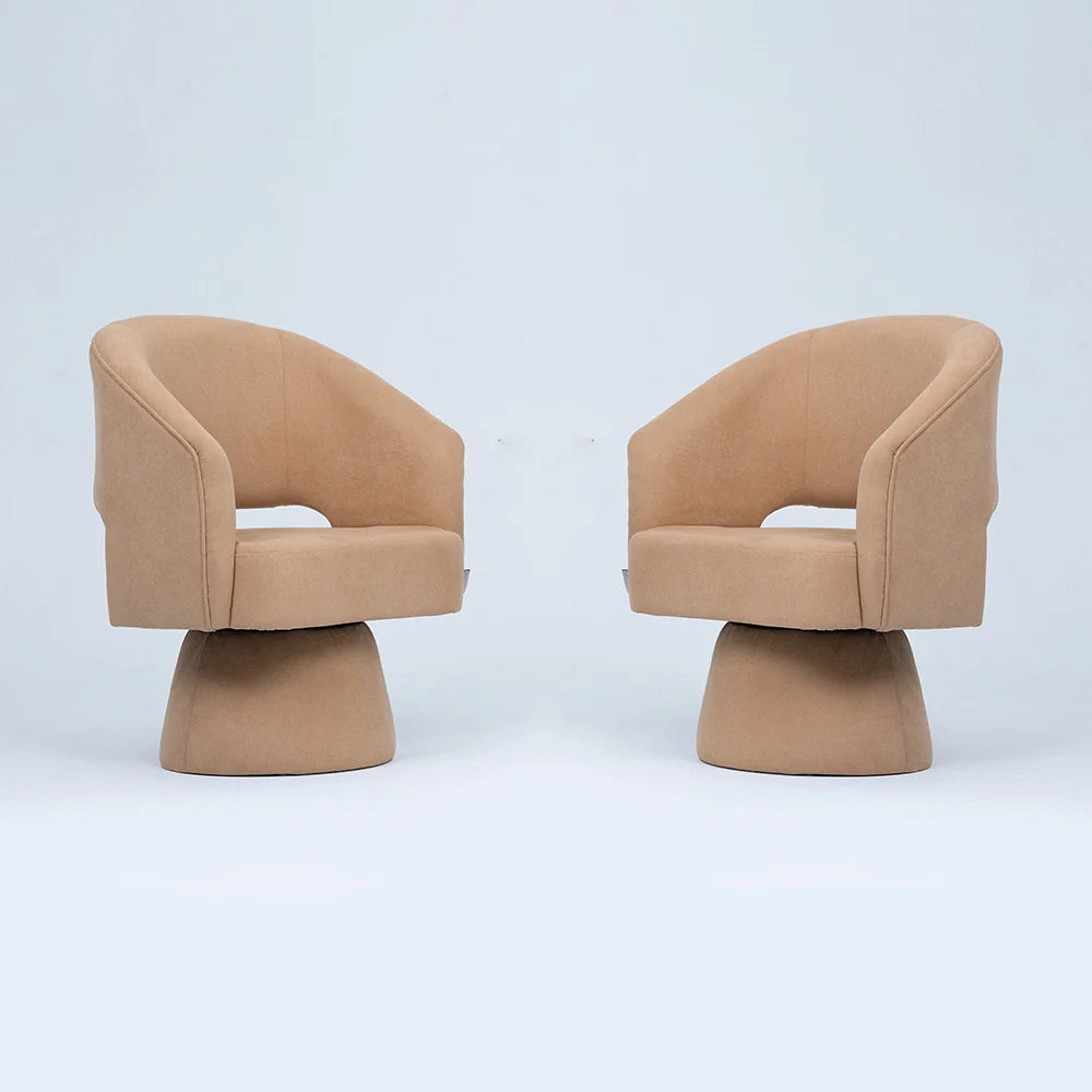 Zenon Accent Chair Set (Revolving)