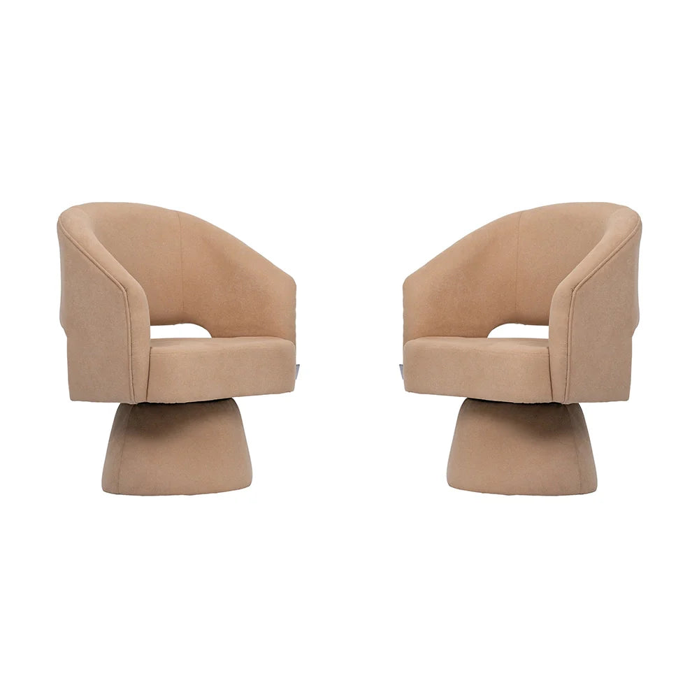 Zenon Accent Chair Set (Revolving)