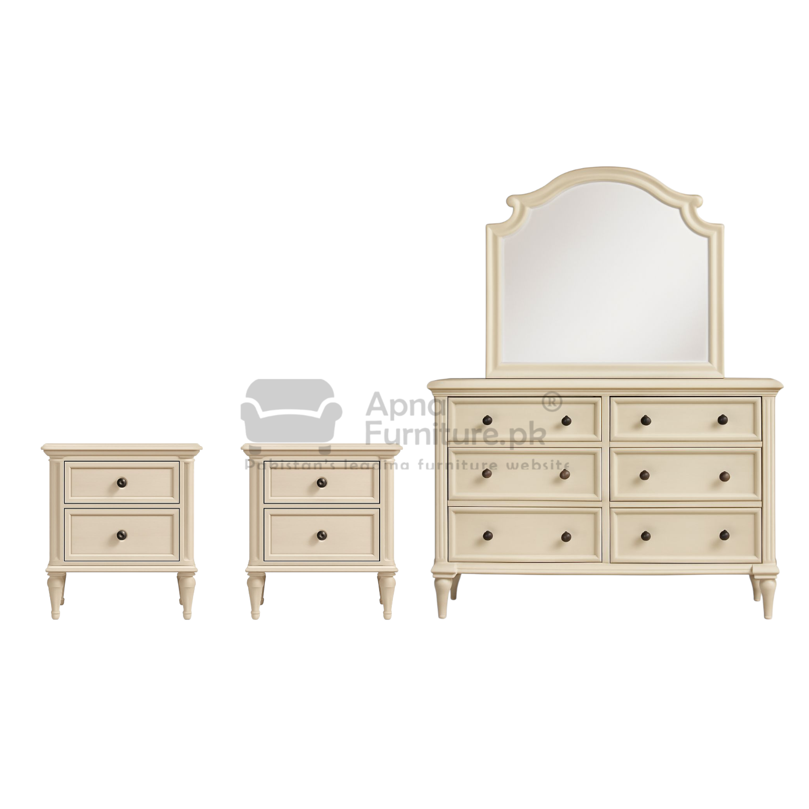 Rev Wooden Double Bed Set (5 Piece)