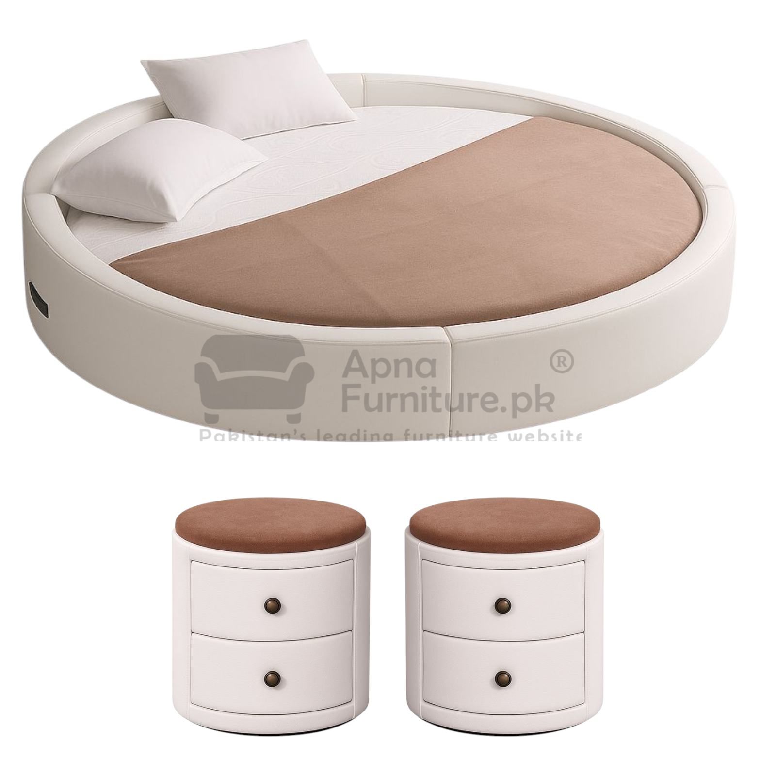Sabine Round Bed Set