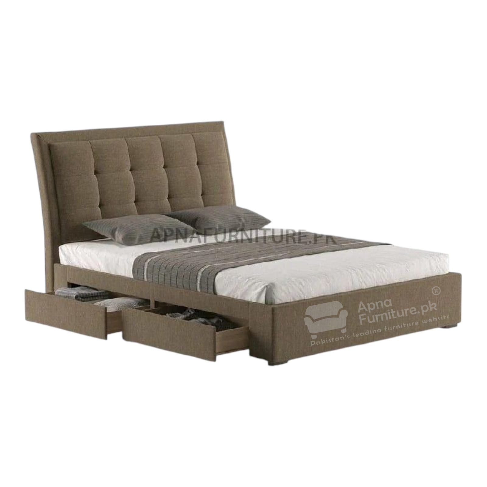 Sibel Bed Set with Storage Drawers (5 Piece)