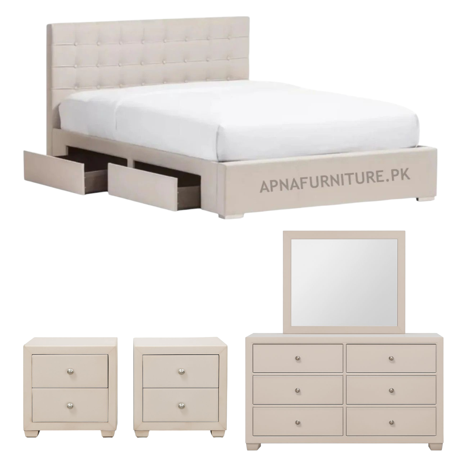 Beril Bridal Furniture Set (5 Piece)
