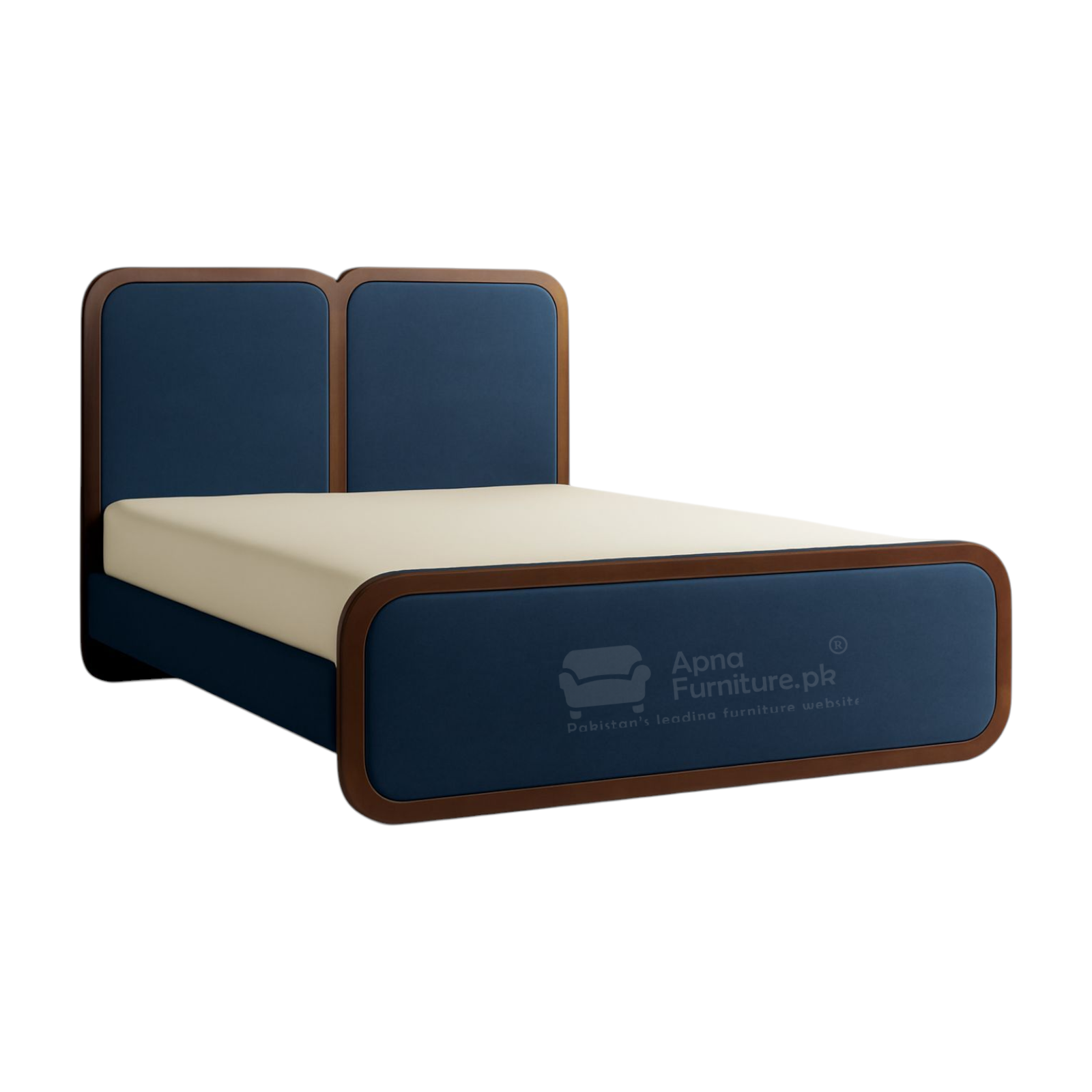 Rania Wooden Double Bed Set 5 Piece