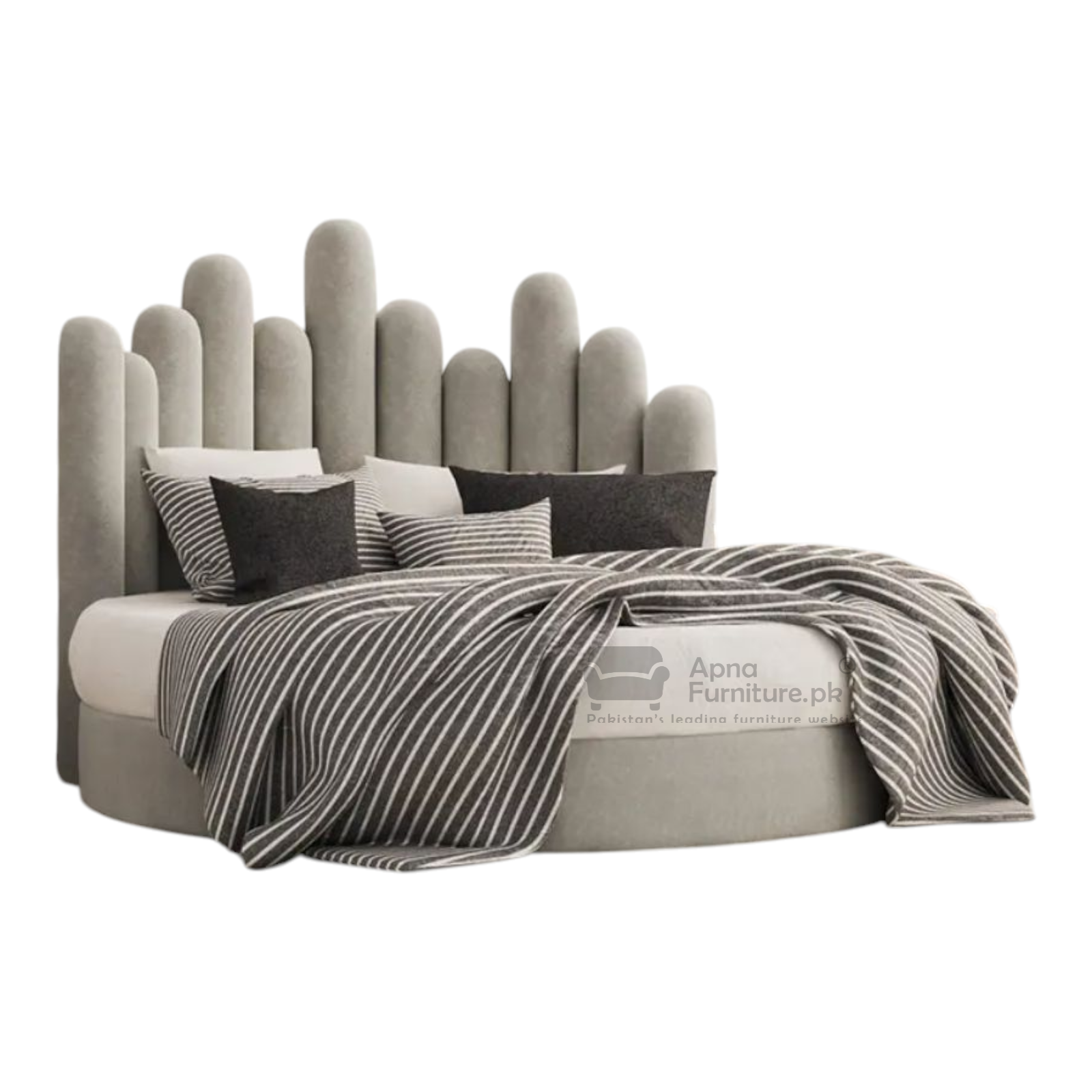 Miral Round Bed Set (5 Piece)