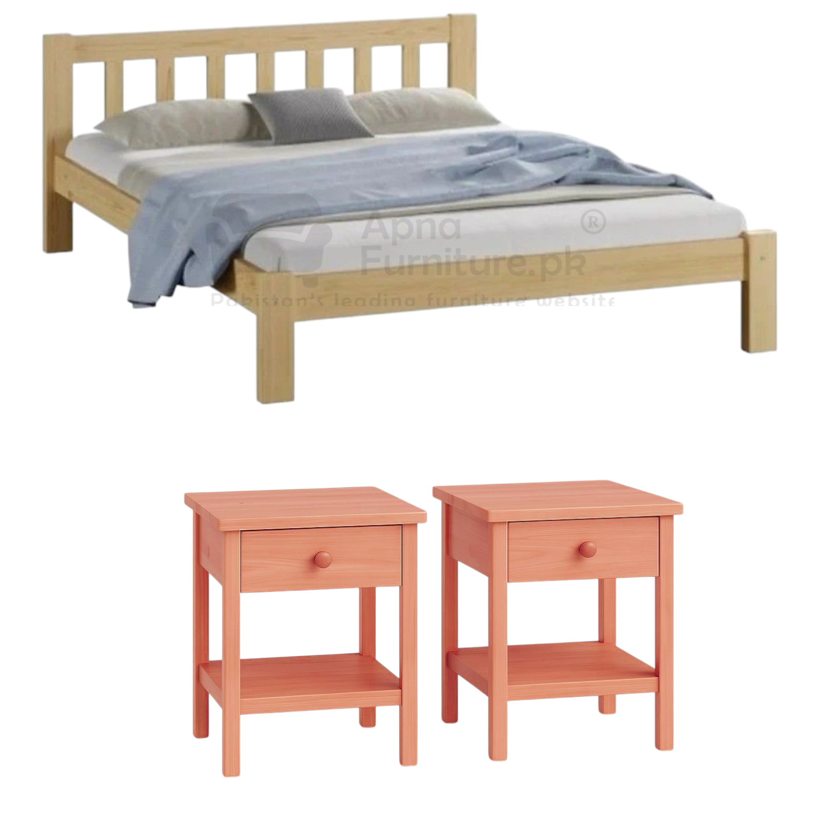 Riham Double Bed Set 5 Piece