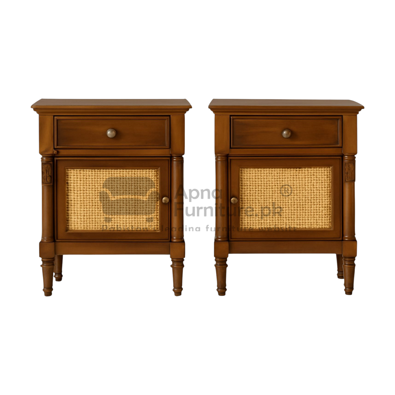 Maya Rattan Double Bed Set 5 Piece