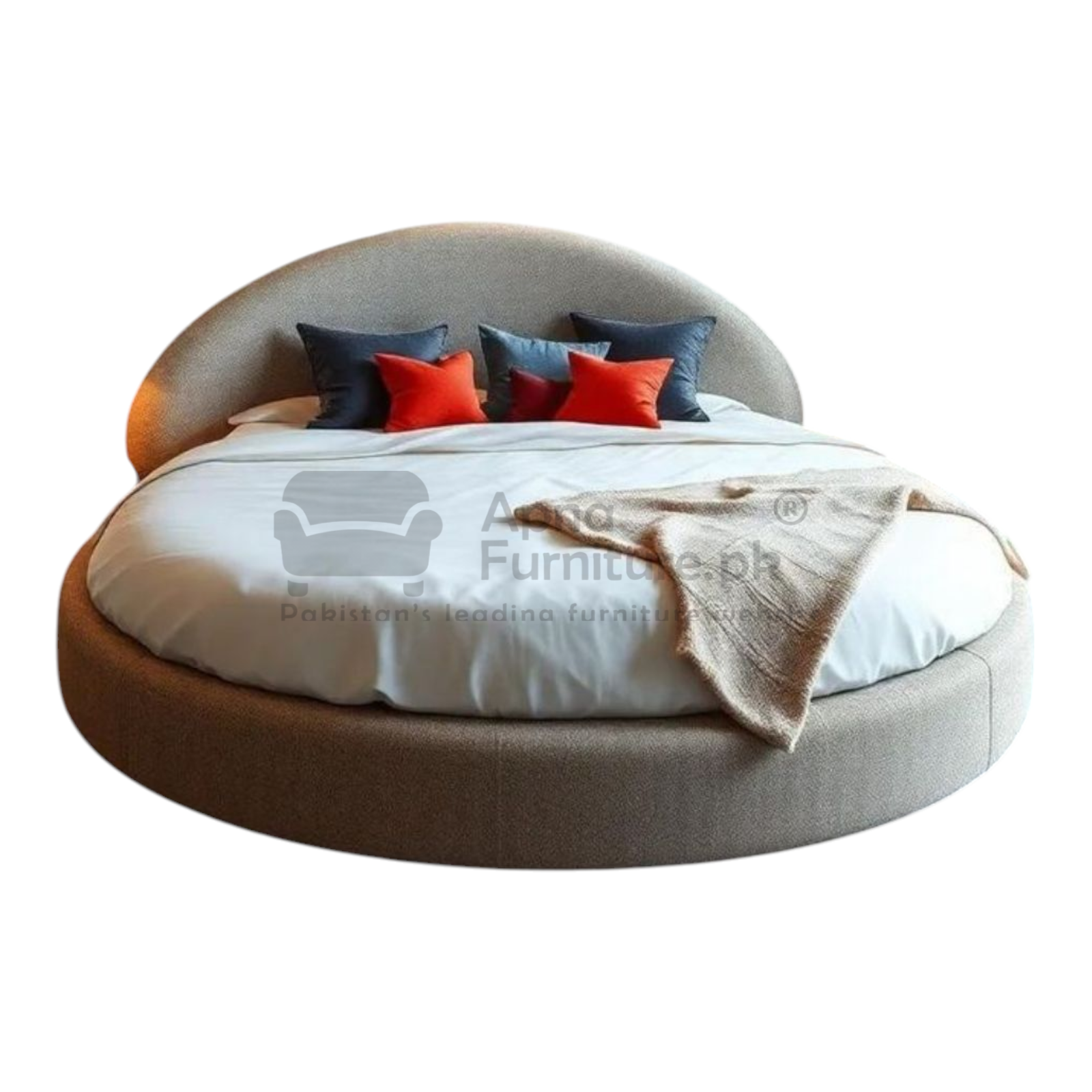 Basel Round Bed Set (5 piece)