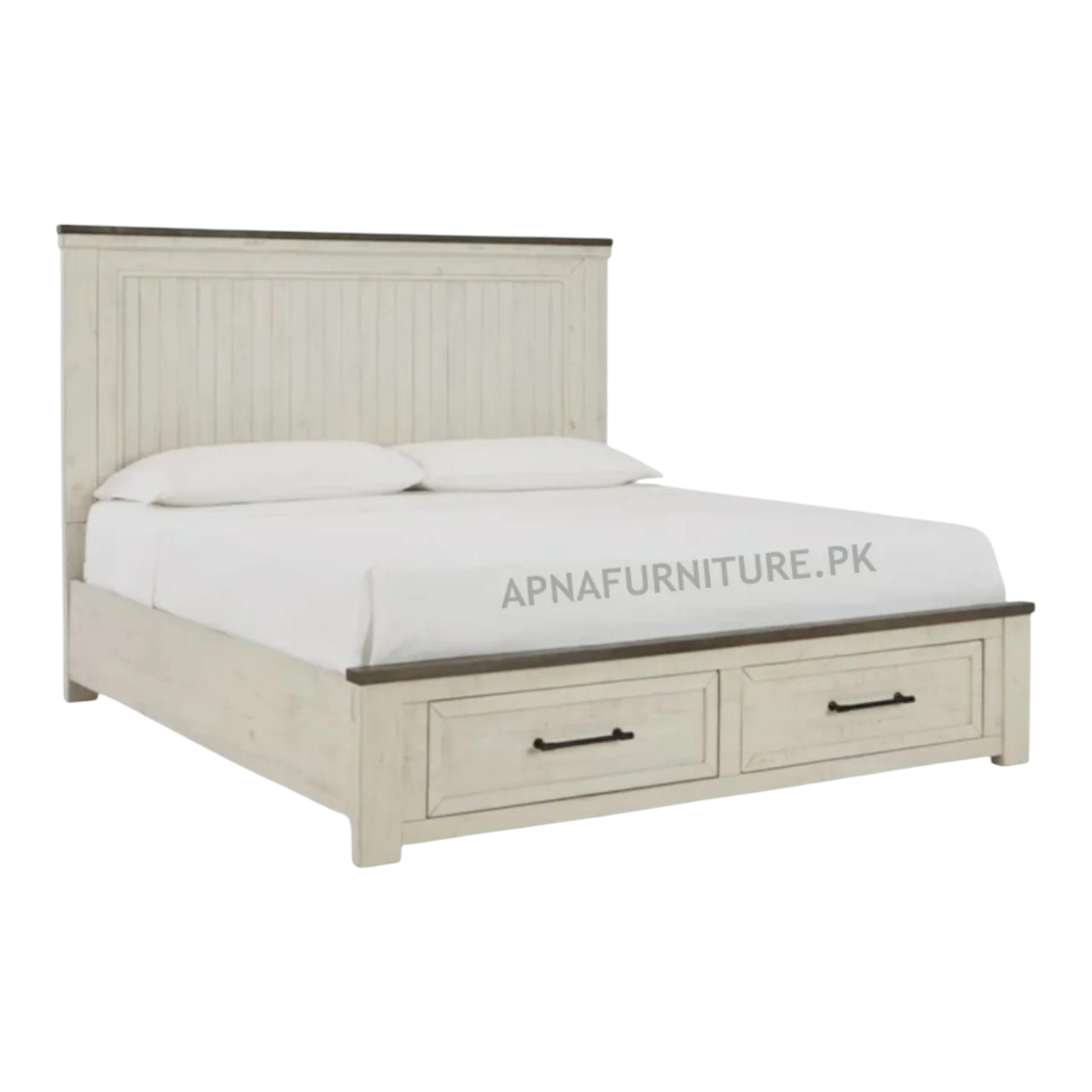 Plum Wooden Double Bed Set (5 Piece)