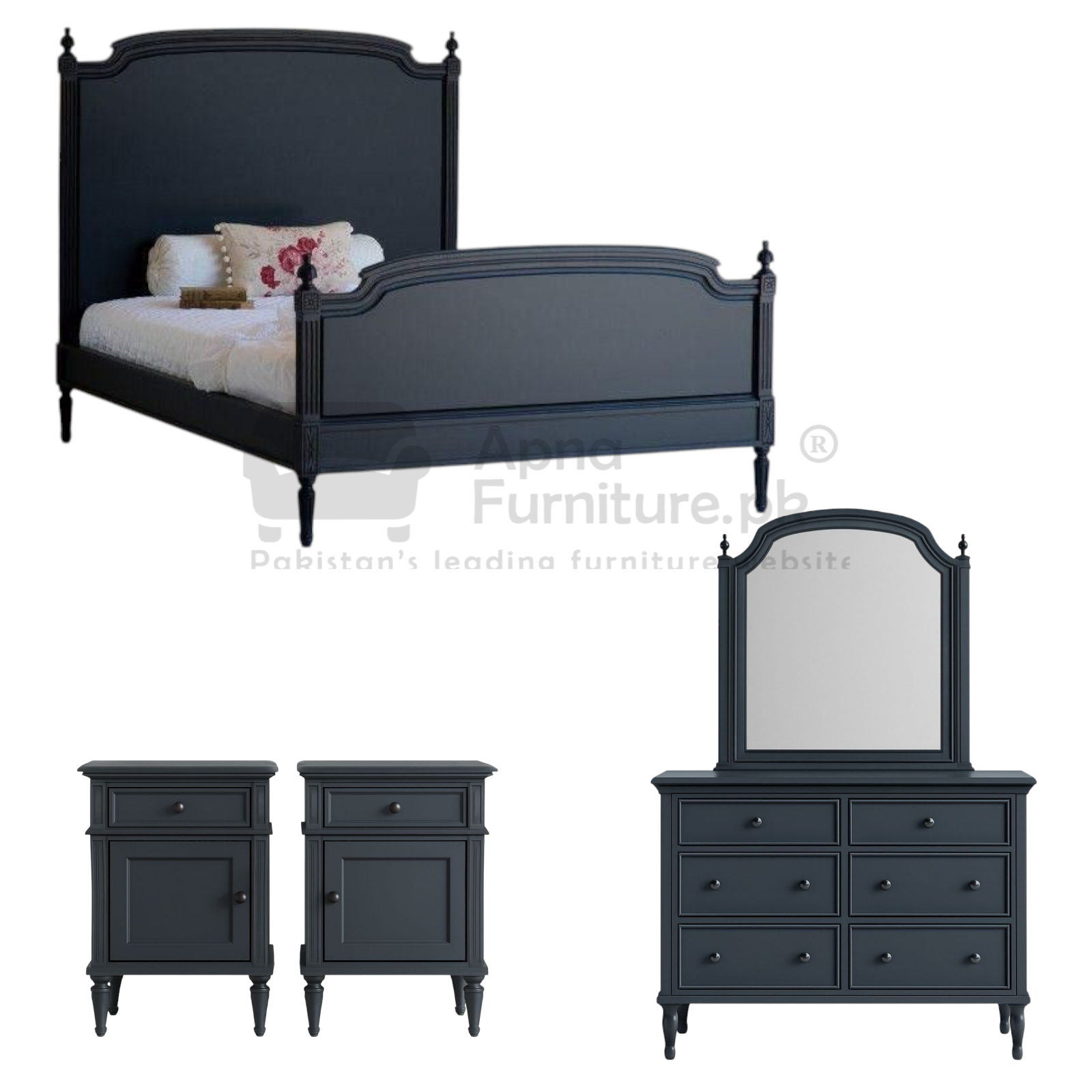 Yasmin Double Bed Set 5 Piece