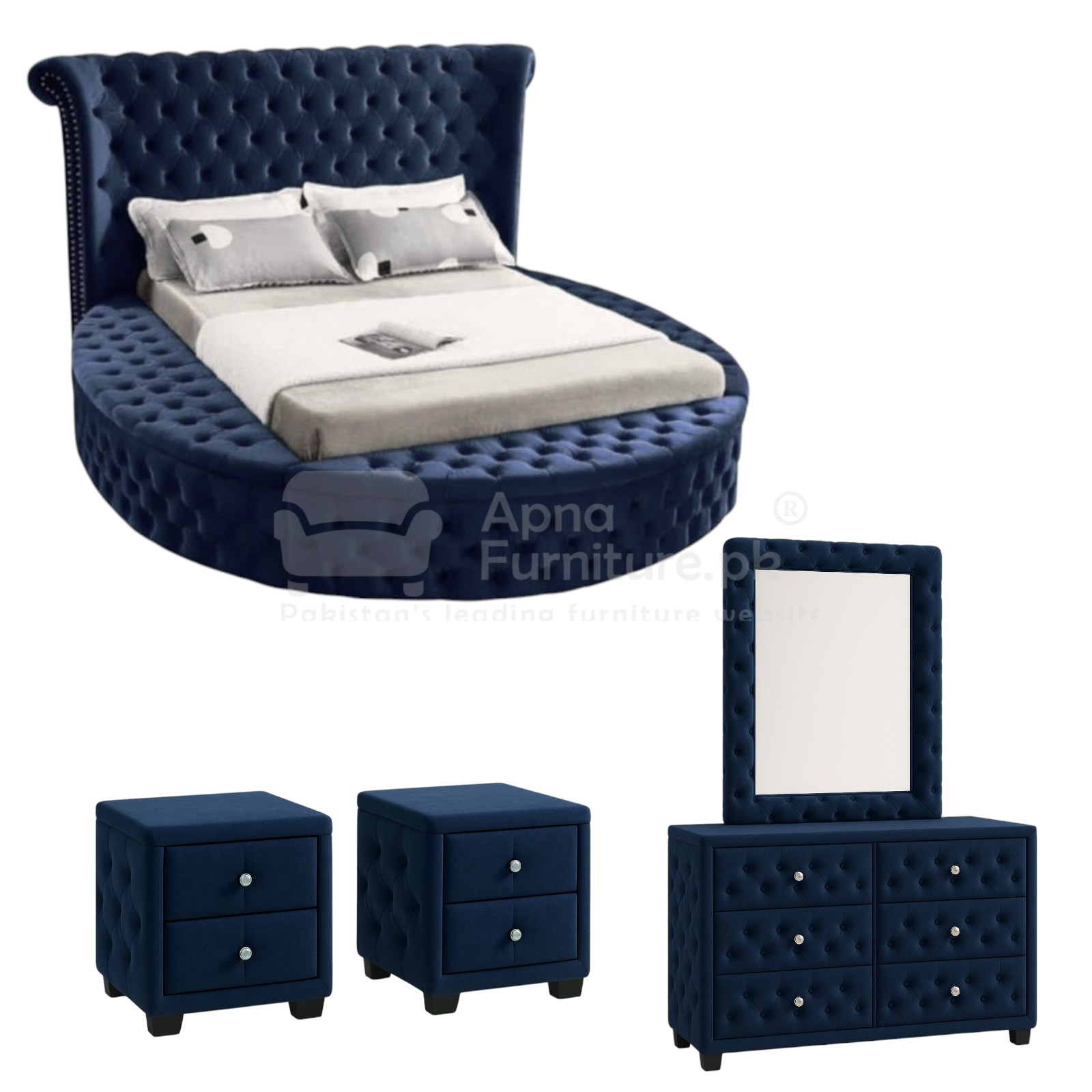 Wisteria Round Bed Set (5 Piece)