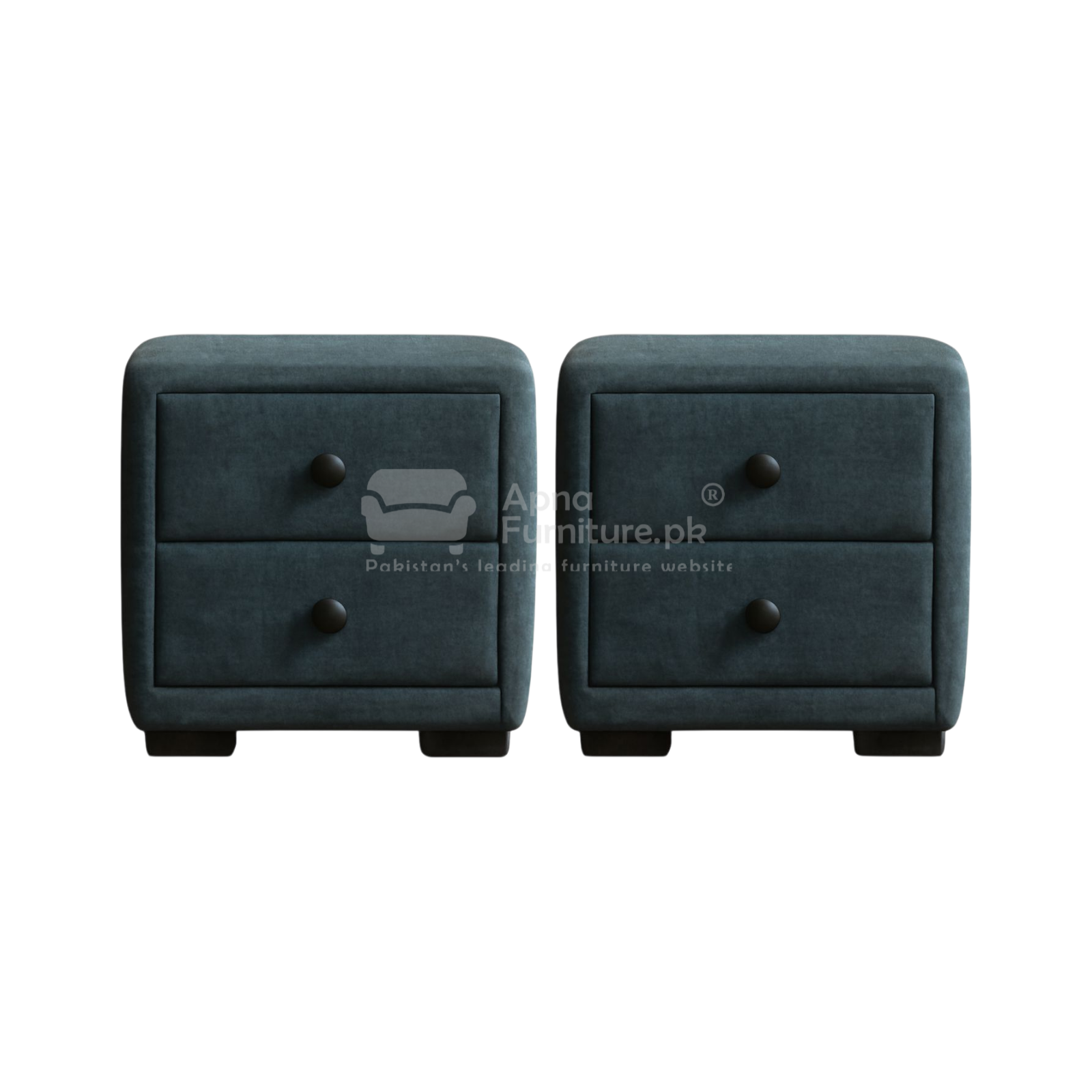Ruba Upholstered Double Bed Set (5 Piece)