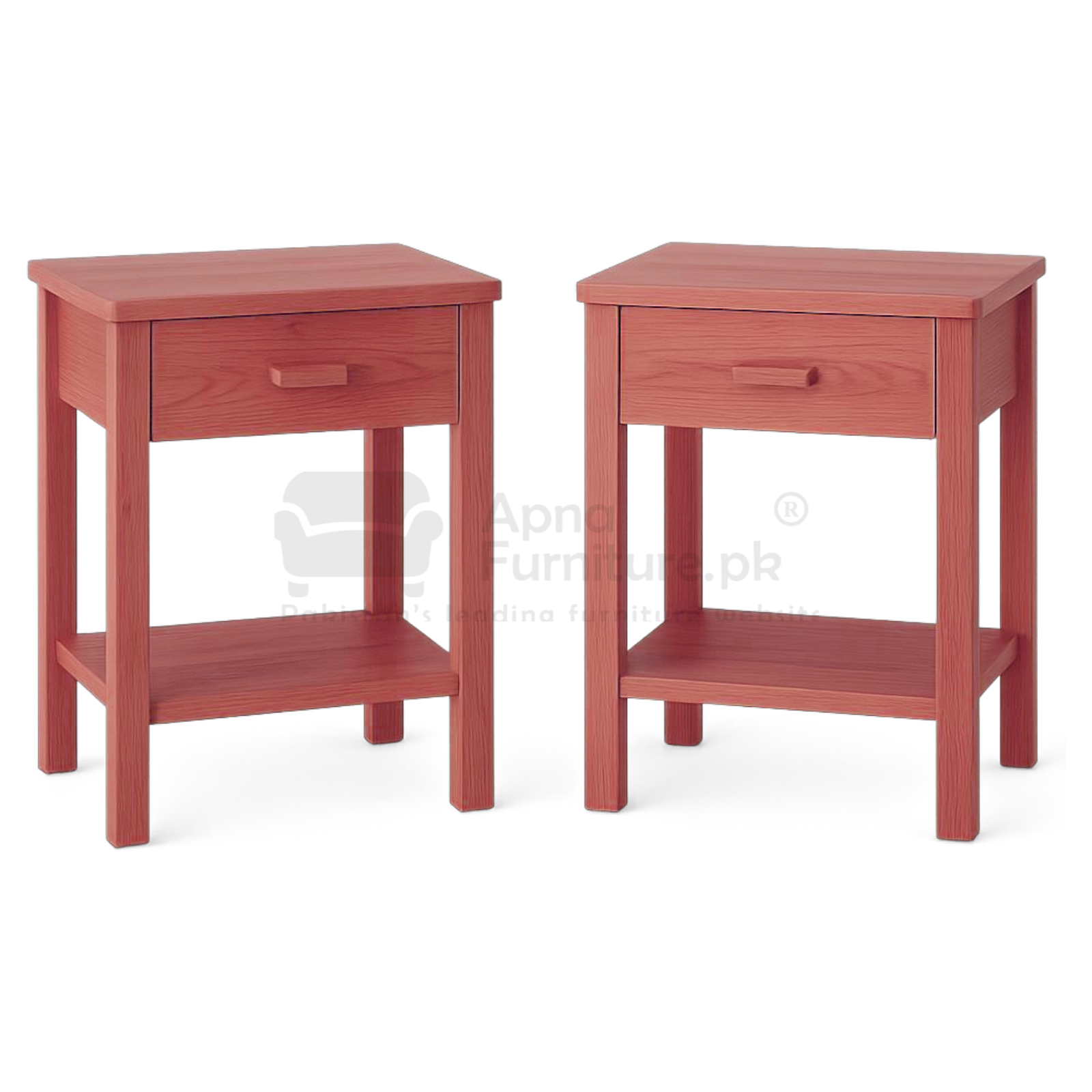 Sirine Wooden Double Bed Set 5 Piece