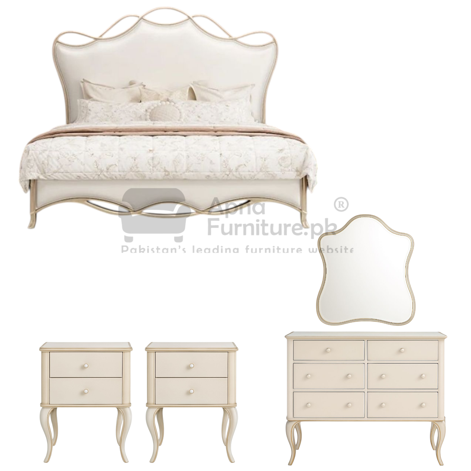 Inaya Double Bed Set (5 Piece)
